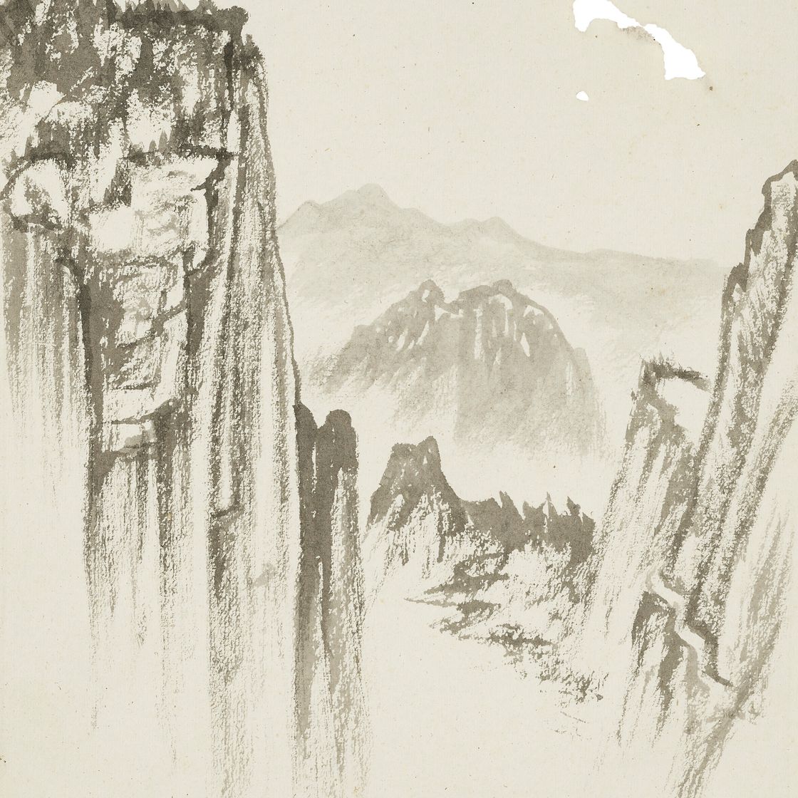 Li Keran — Ландшафтные наброски, изображение 12