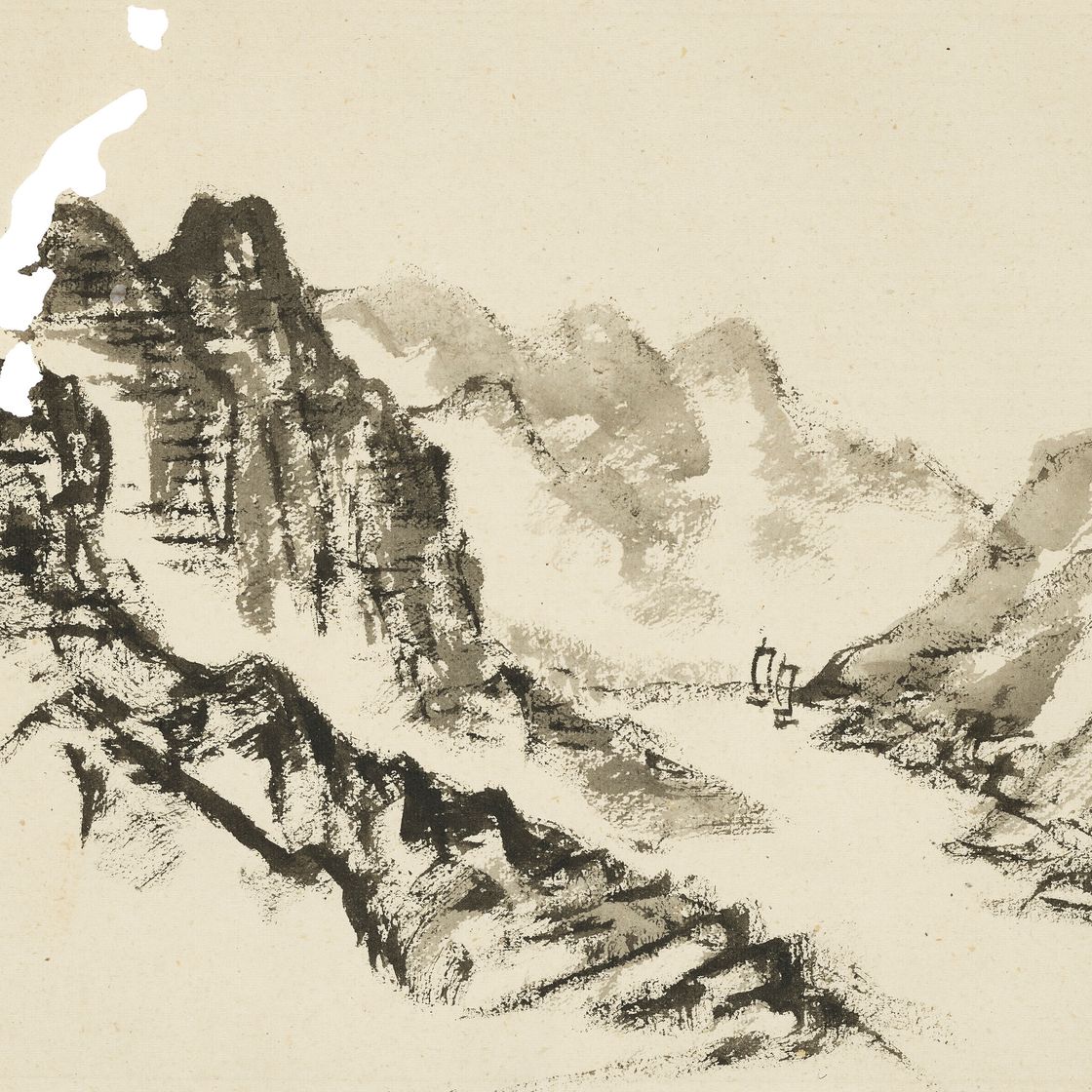 Li Keran — Ландшафтные наброски, изображение 6