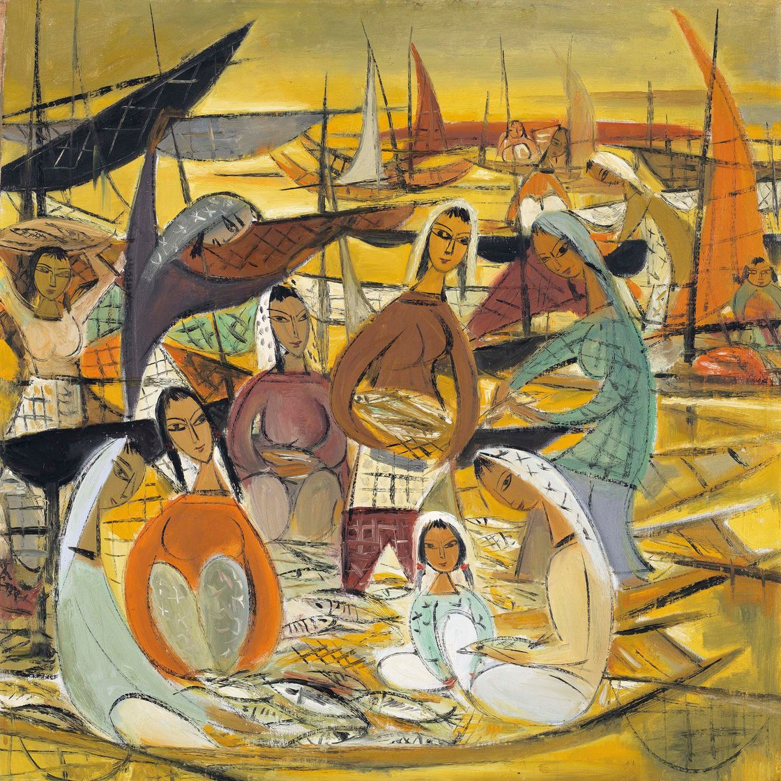 Lin Fengmian — РЫБАЦКАЯ ДЕРЕВНЯ