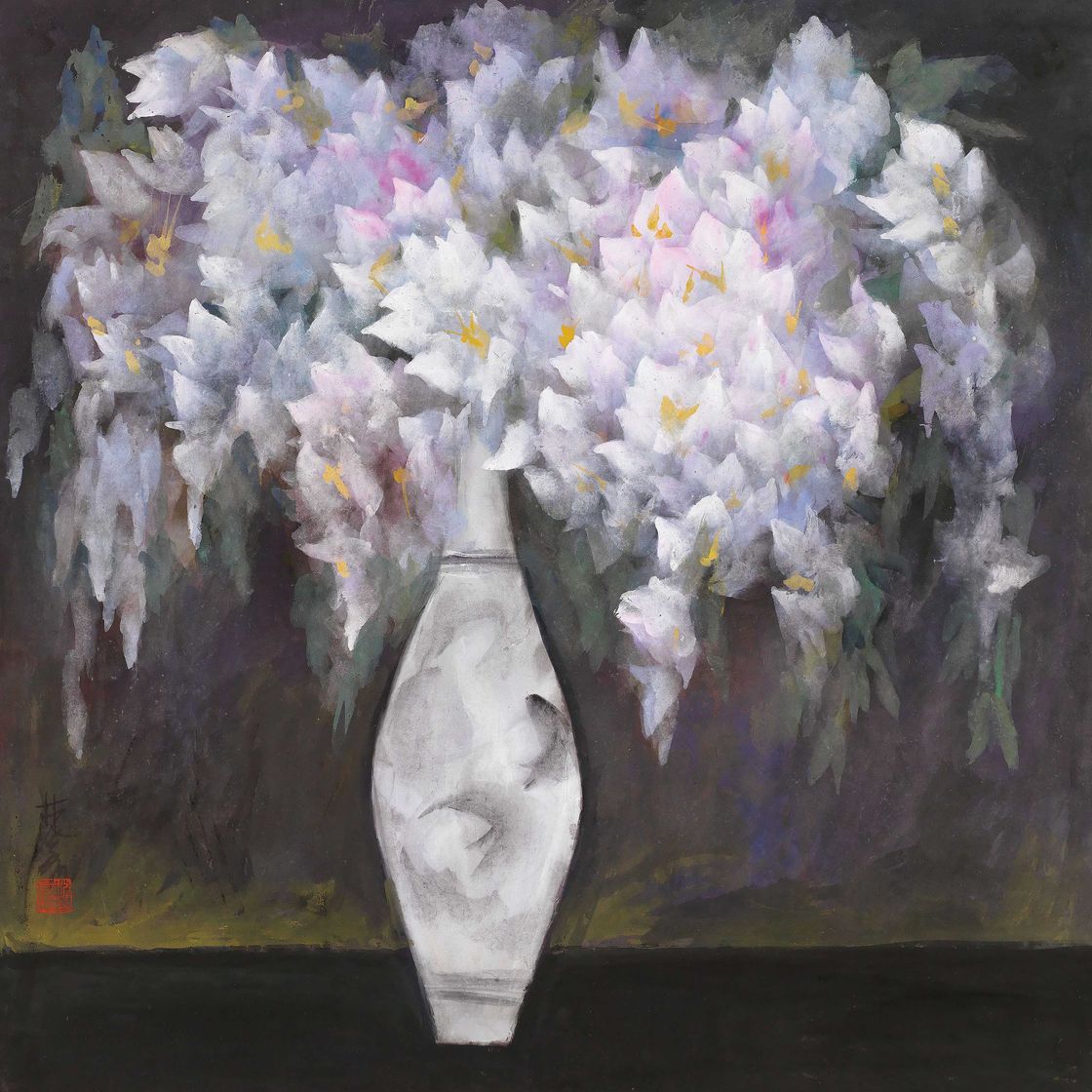 Lin Fengmian — Глициния в вазе
