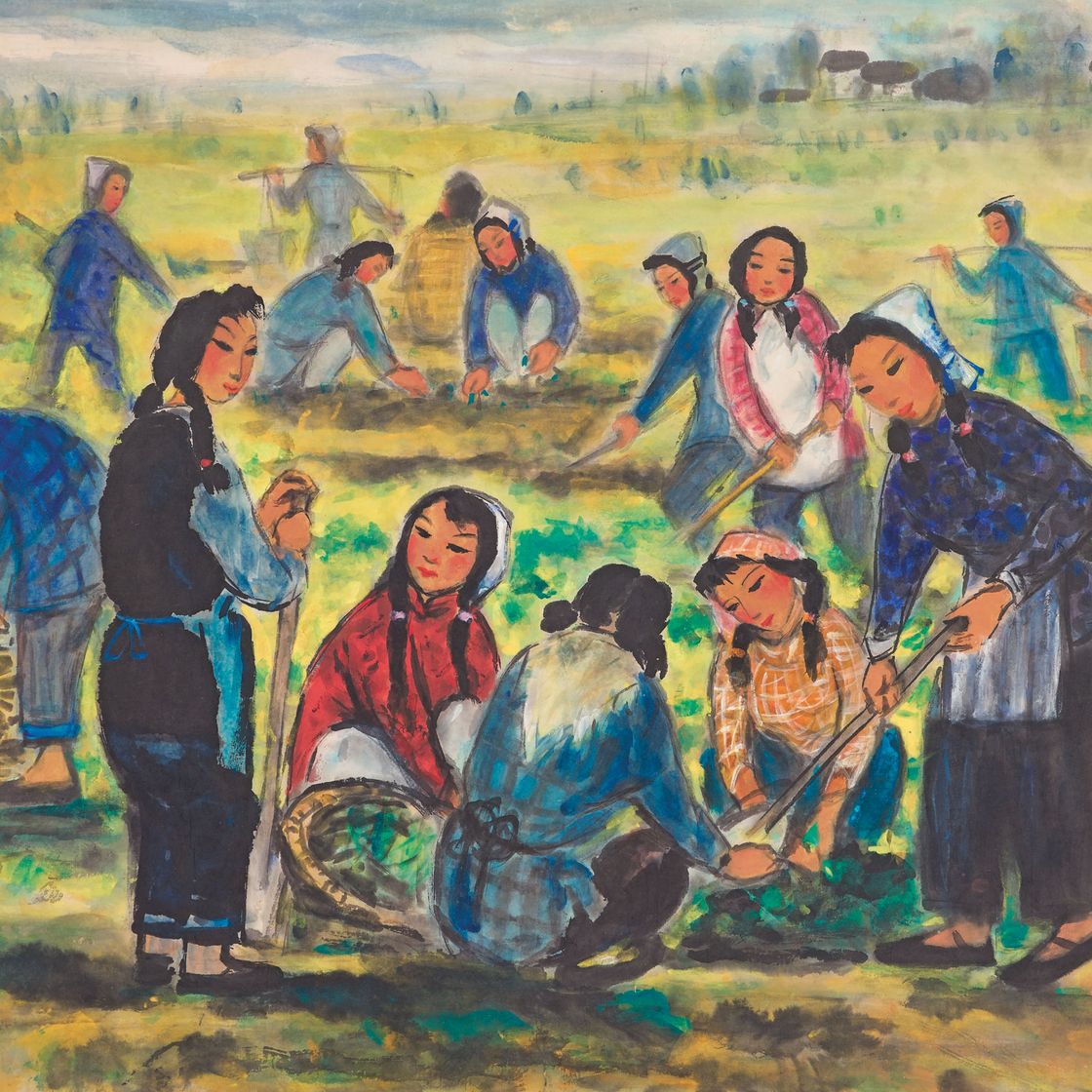 Lin Fengmian — Девушки с фермы
