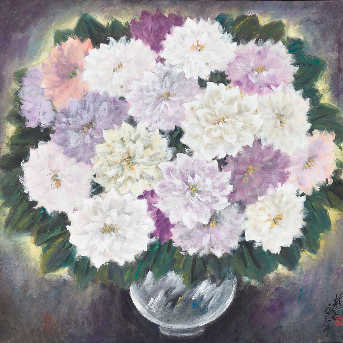 Lin Fengmian — Георгины
