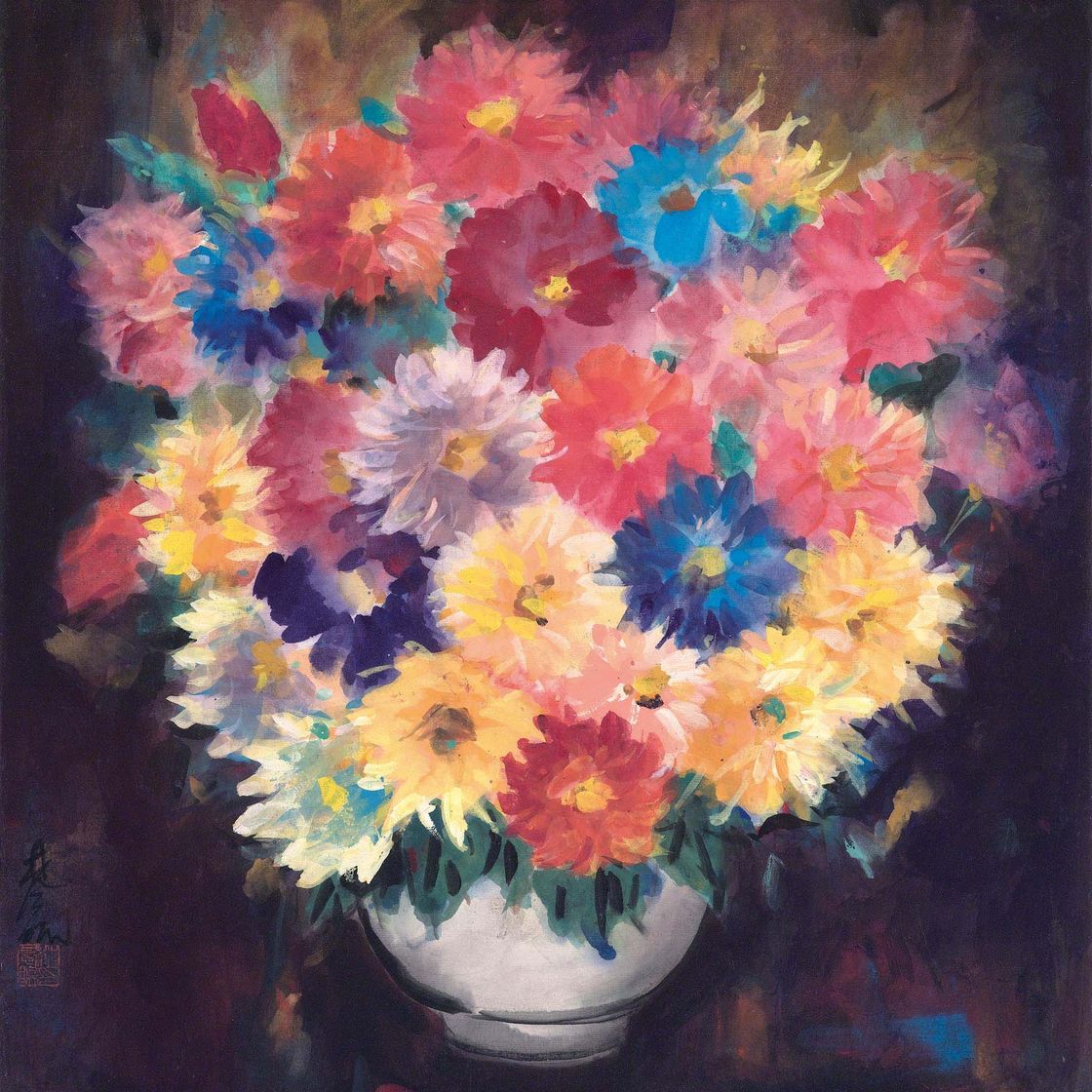 Lin Fengmian — Цветы в цвету