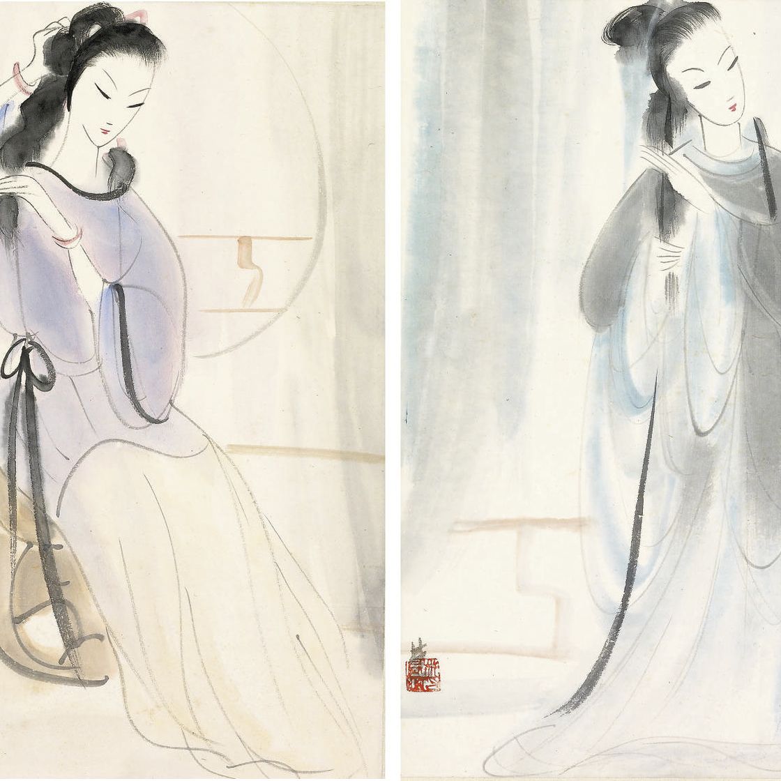 Lin Fengmian — КИТАЙ, ПОДПИСАНТЫ ЛИНЬ ФЭНМЯНЬ (1900-1991)