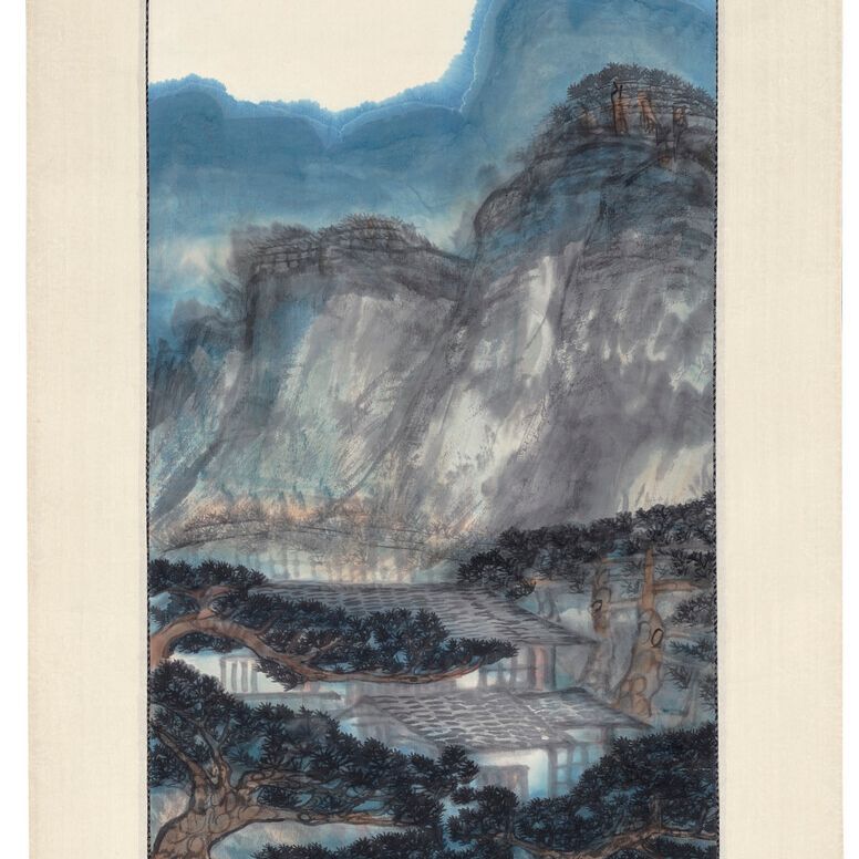 Lin Fengmian — Коттеджи в Сосновых горах, изображение 2