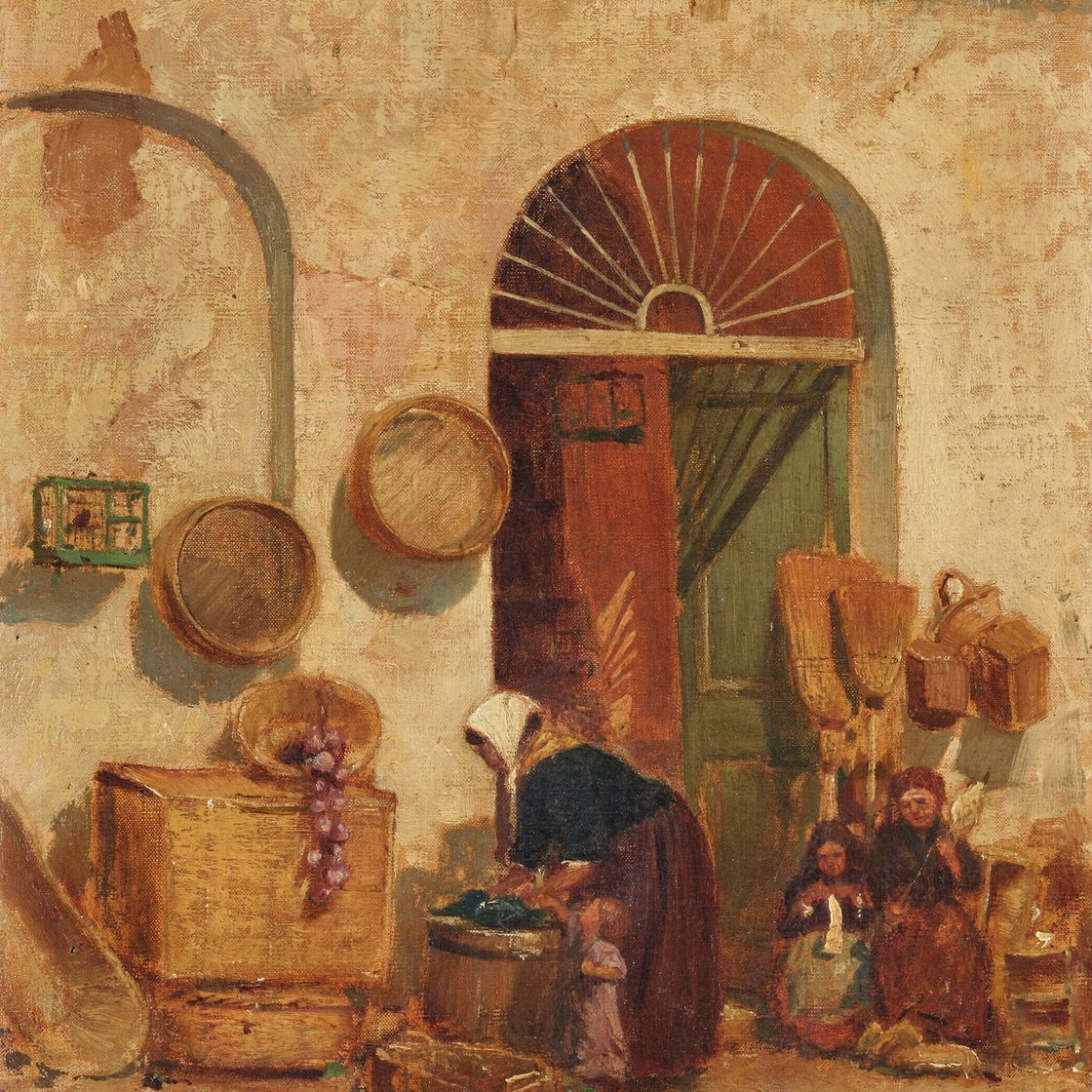 Louis Comfort Tiffany — "За работой", около 1877 года, изображение 1