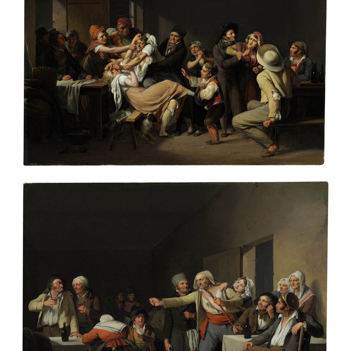 Louis Leopold Boilly — Женщины сражаются, а мужчины спорят