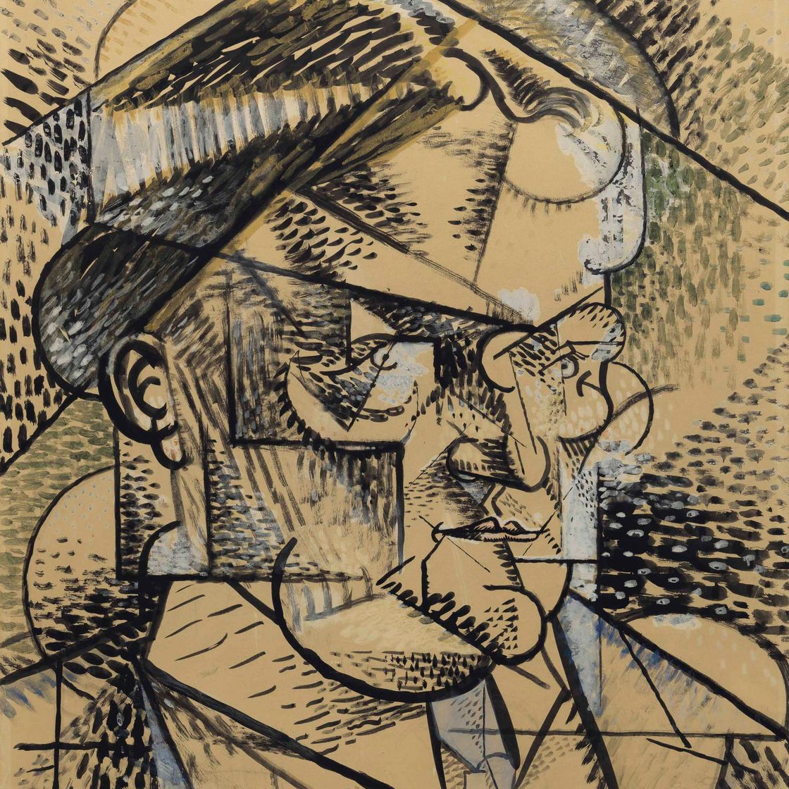 Louis Marcoussis — Портрет поэта Эдуарда Газаньона