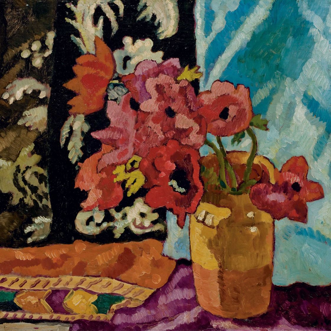 Louis Valtat — Анемоны и зелень в горшочках