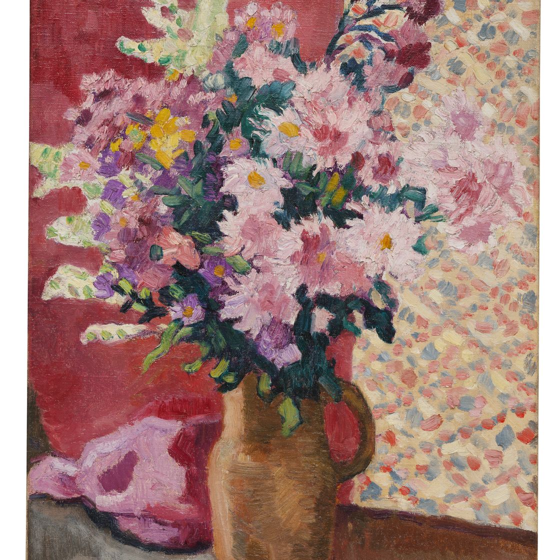 Louis Valtat — Цветы-розы в саду на земле, изображение 2