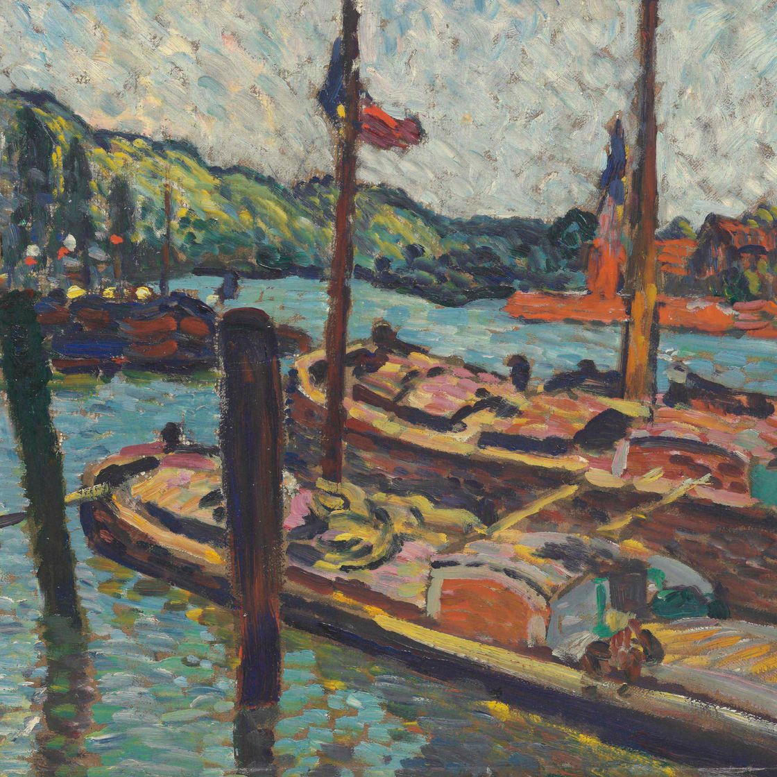 Louis Valtat — Пироги в порту Руана