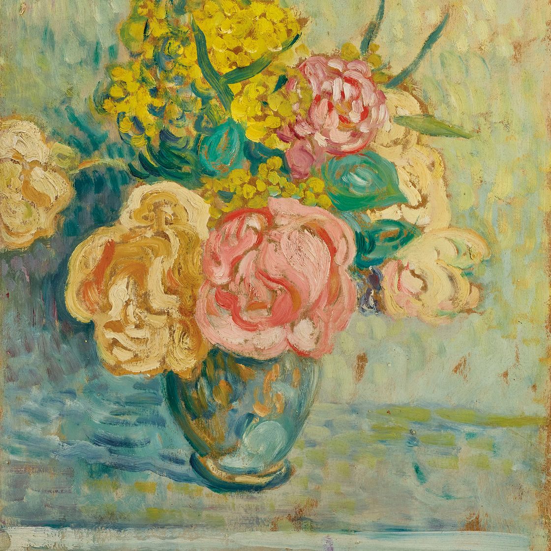 Louis Valtat — Букет из роз и мимоз