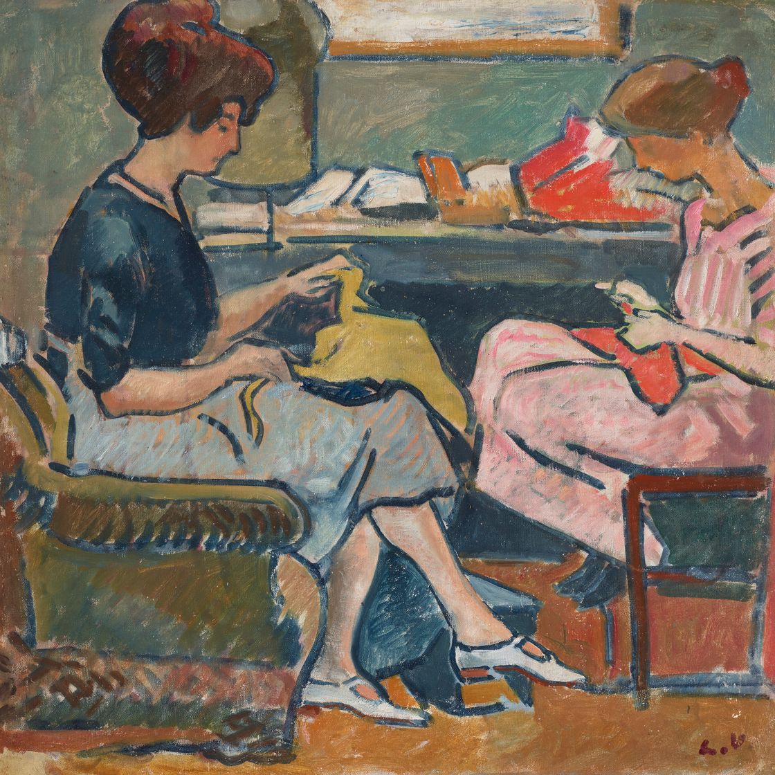 Louis Valtat — Двое молодых женщин-кузенов, изображение 1