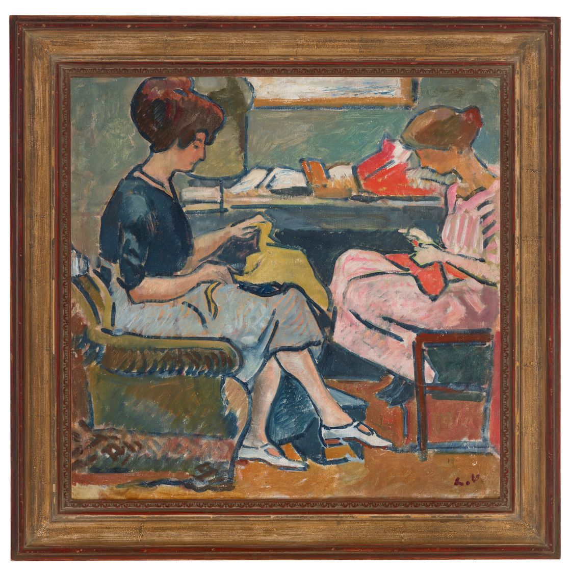 Louis Valtat — Двое молодых женщин-кузенов, изображение 2