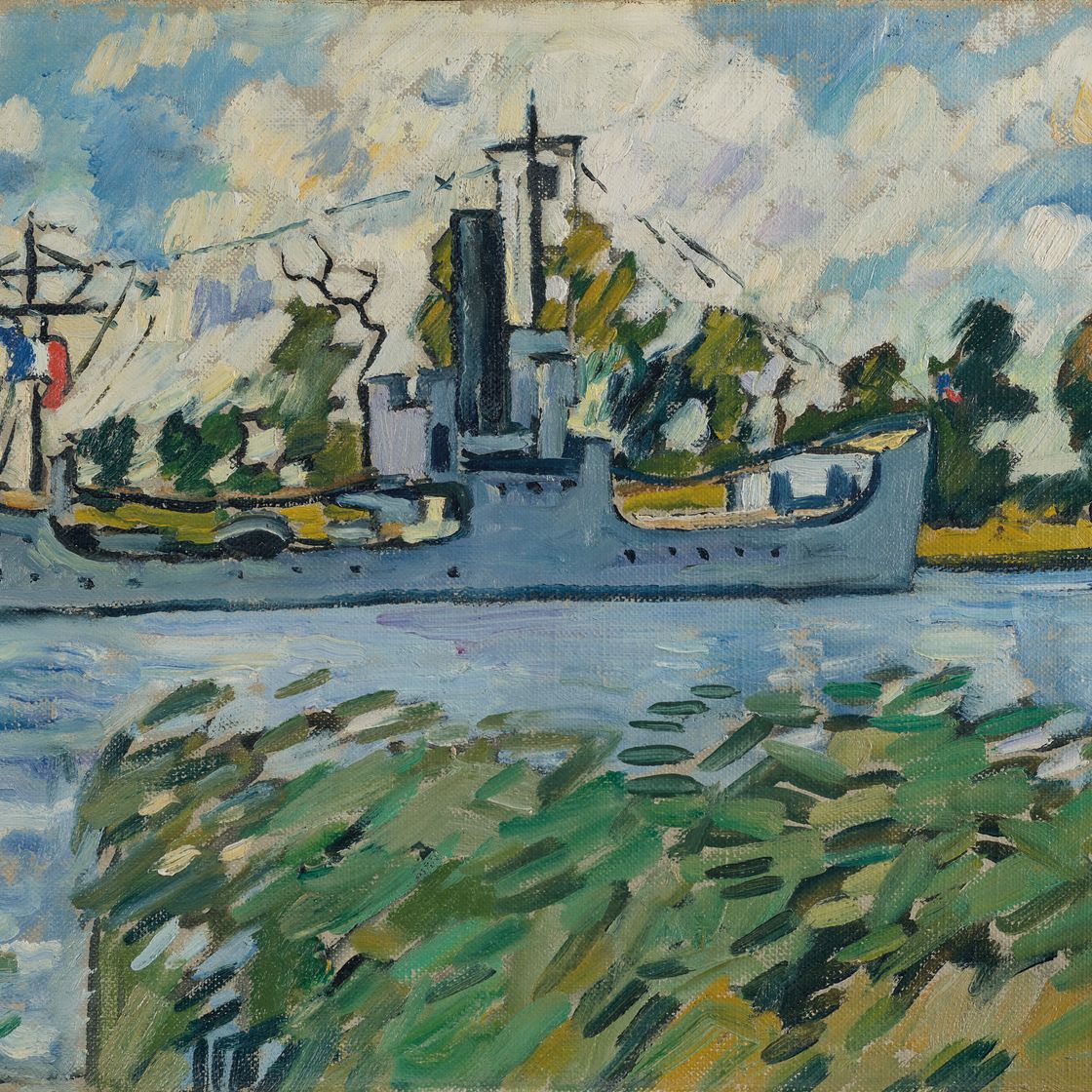 Louis Valtat — Военный флот над Северным каналом Уистреама