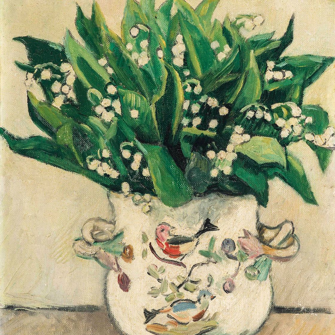 Louis Valtat — Букет из мугуэ, ваза для цветов