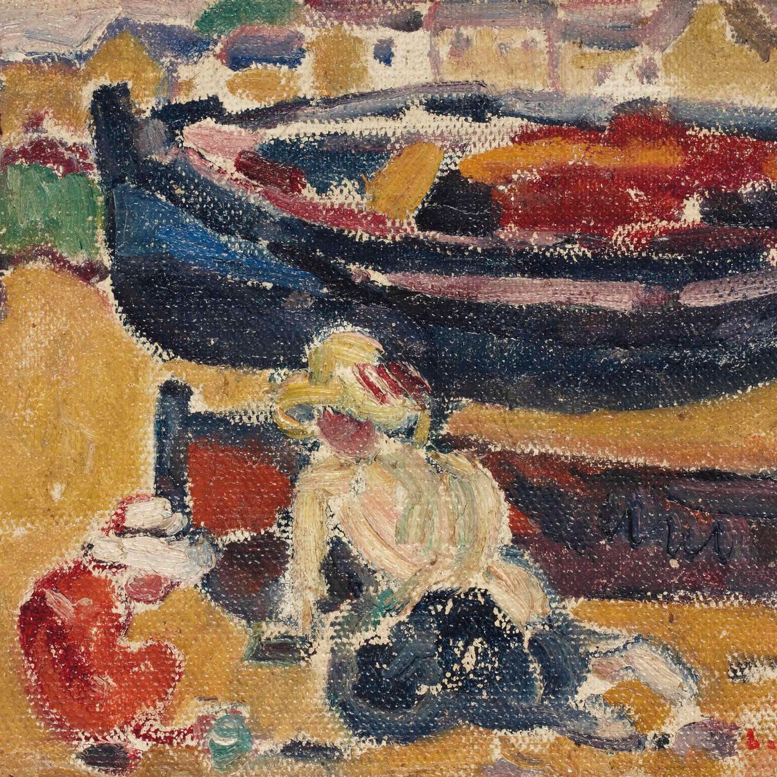 Louis Valtat — Женщина и вездесущий рыцарь на барках