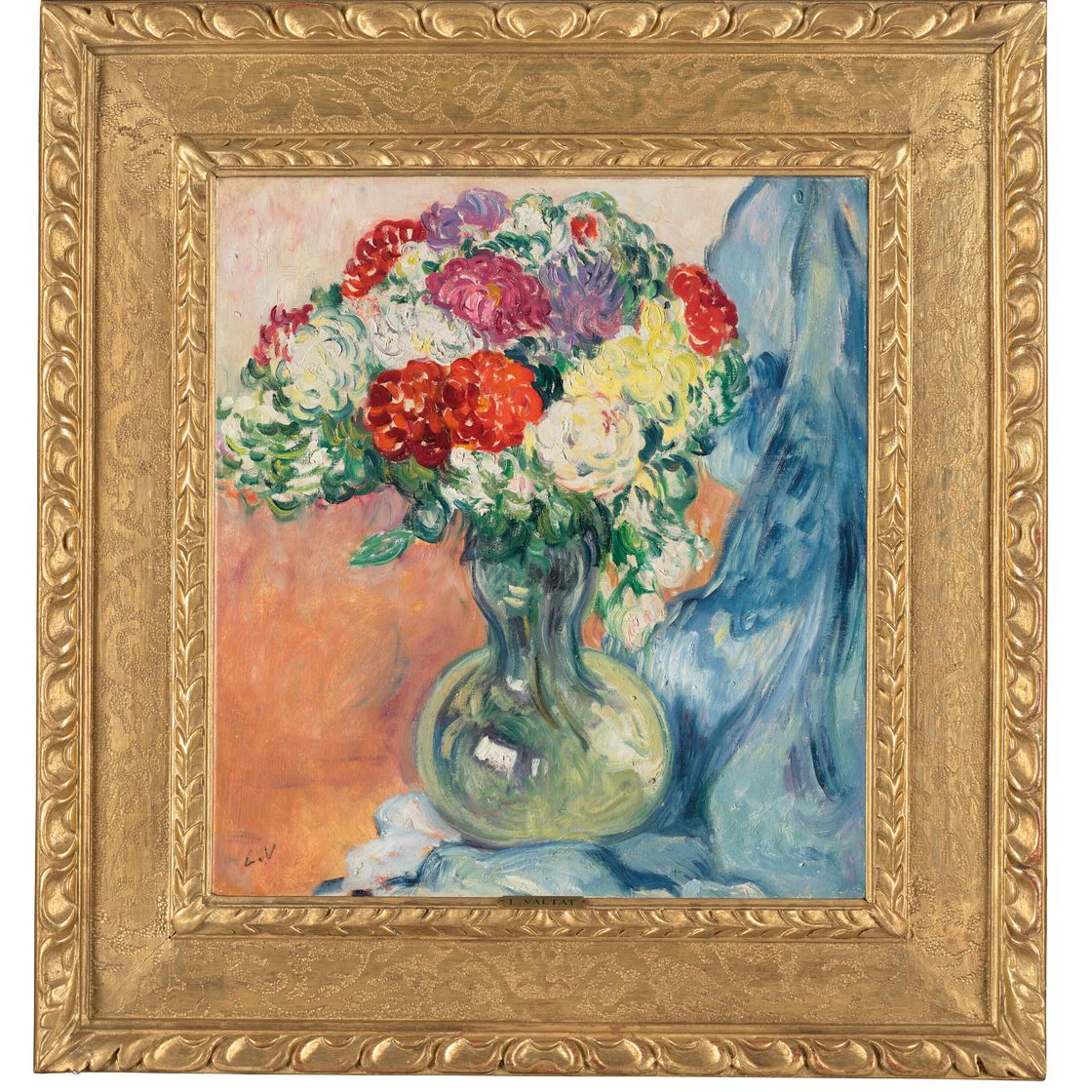Louis Valtat — Синие хризантемы в драпировке, изображение 4
