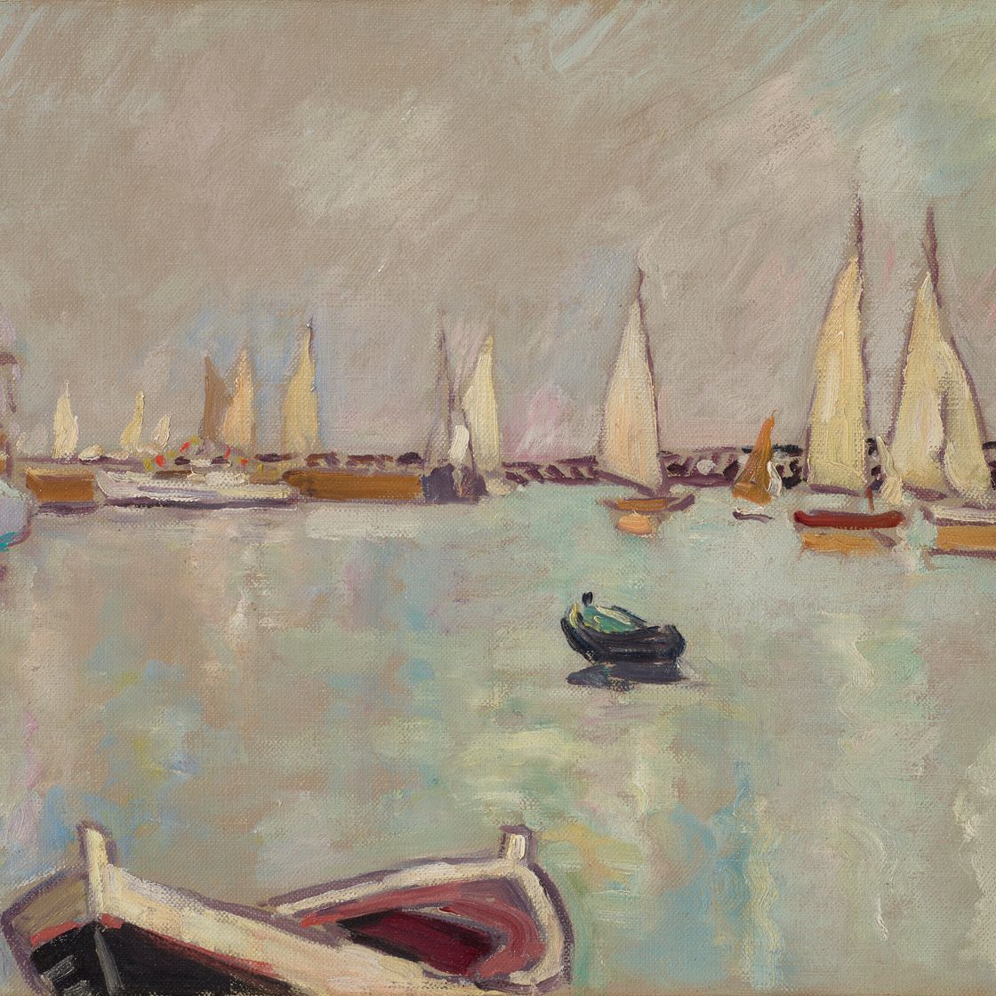 Louis Valtat — Барки и вуали в Уистреаме, изображение 1