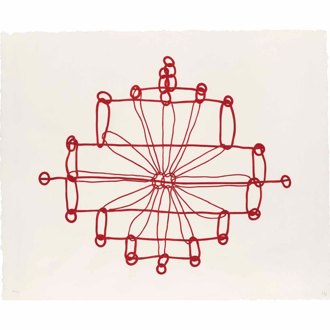 Louise Bourgeois — Одна тарелка, из серии "Вязание крючком"