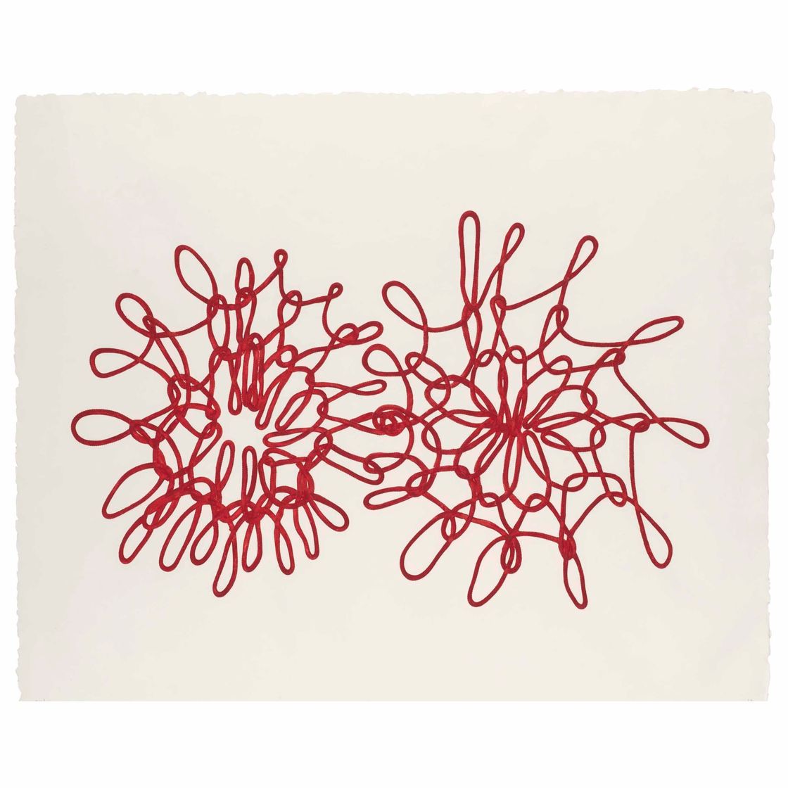 Louise Bourgeois — Одна тарелка, из серии "Вязание крючком"