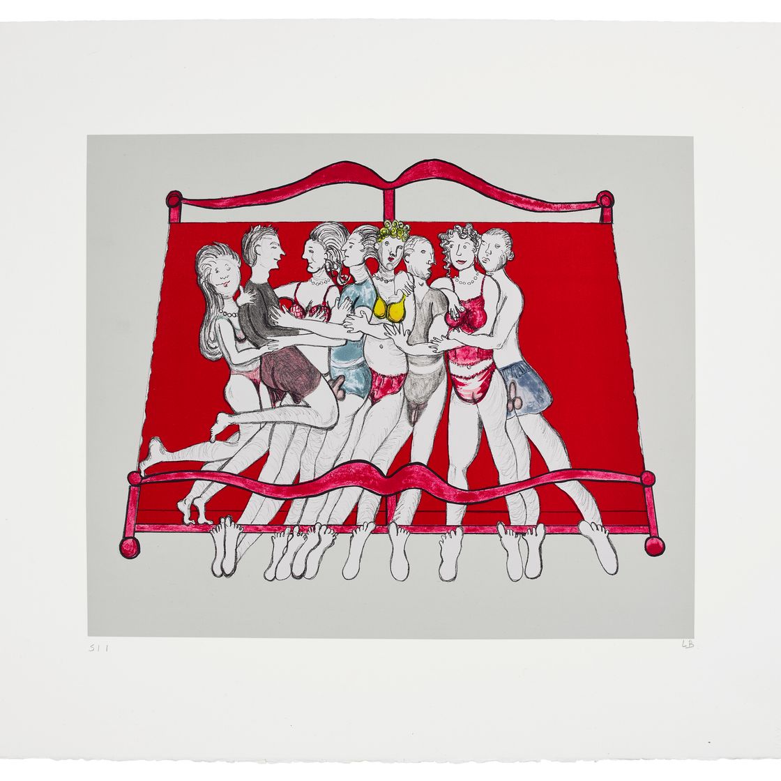 Louise Bourgeois — Восемь в постели