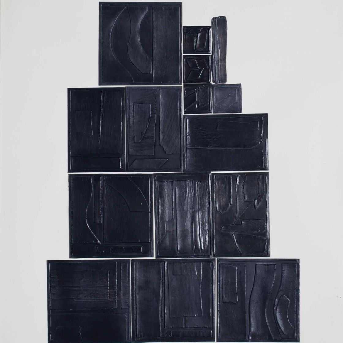 Louise Nevelson — Великая Китайская стена, из серии Lead Intaglio