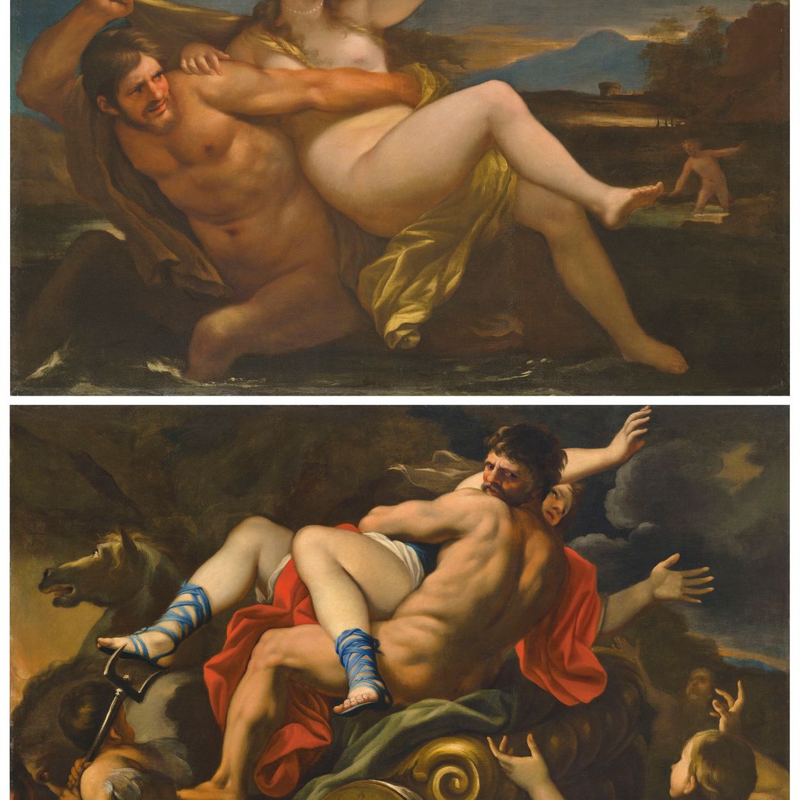 Luca Giordano — Изнасилование Деяниры и изнасилование Персефоны, изображение 1