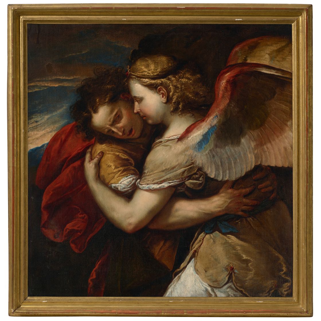 Luca Giordano — Иаков борется с Ангелом