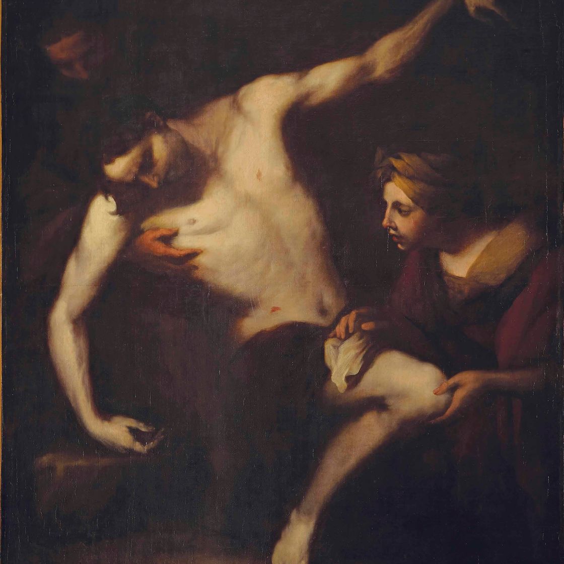 Luca Giordano — Святой Себастьян, за которым ухаживает святая Ирина