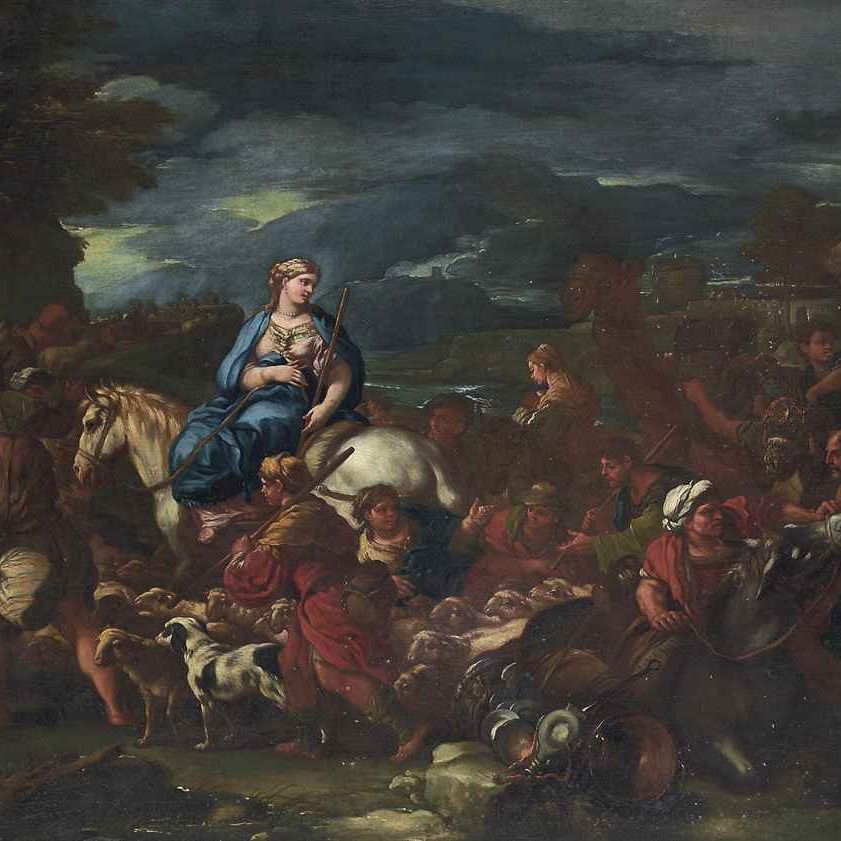 Luca Giordano — Отъезд Ребекки