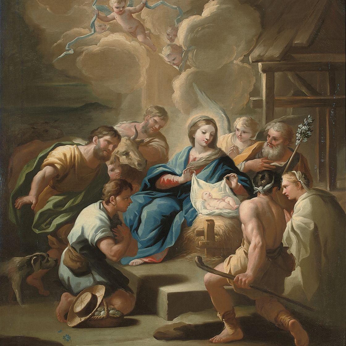 Luca Giordano — Поклонение пастухов