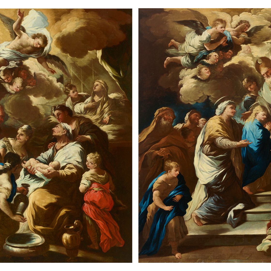 Luca Giordano — Рождение от Девы Марии и Сретение Пресвятой Богородицы, изображение 1