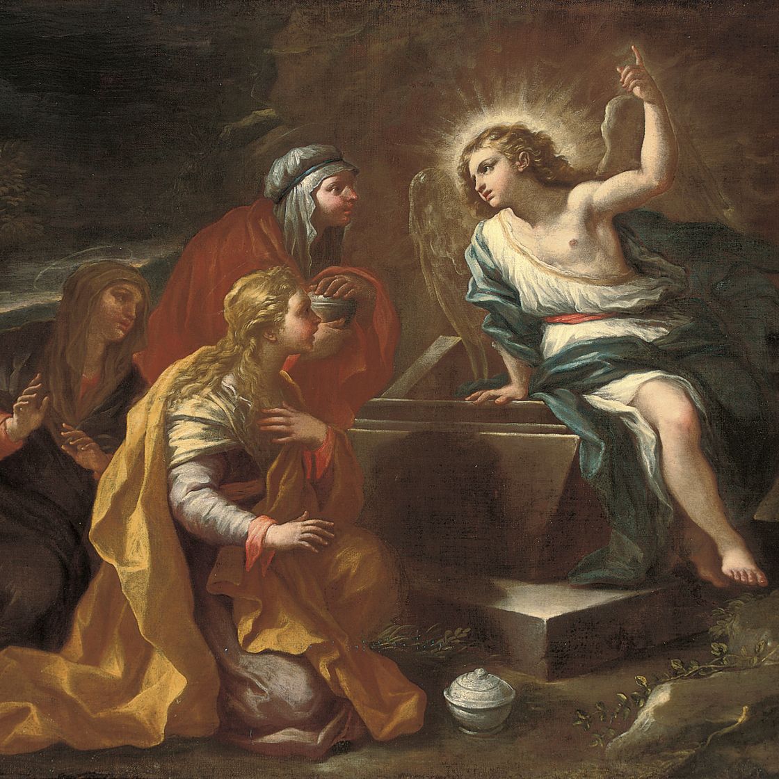Luca Giordano — Святые женщины у Гроба Господня