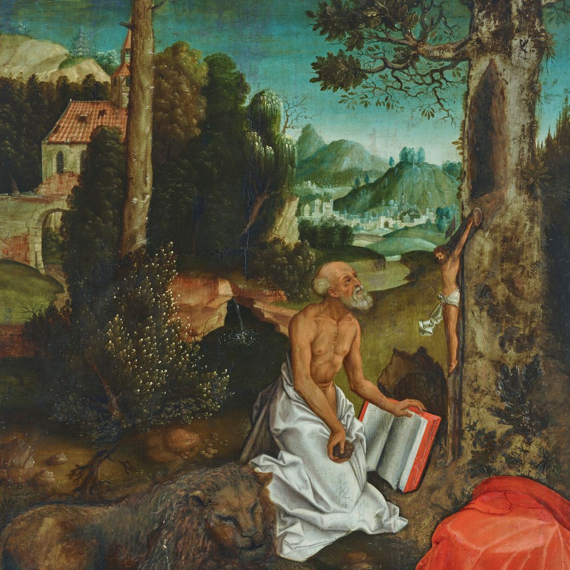 Lucas Cranach the Elder — Святой Иероним в пустыне, изображение 1