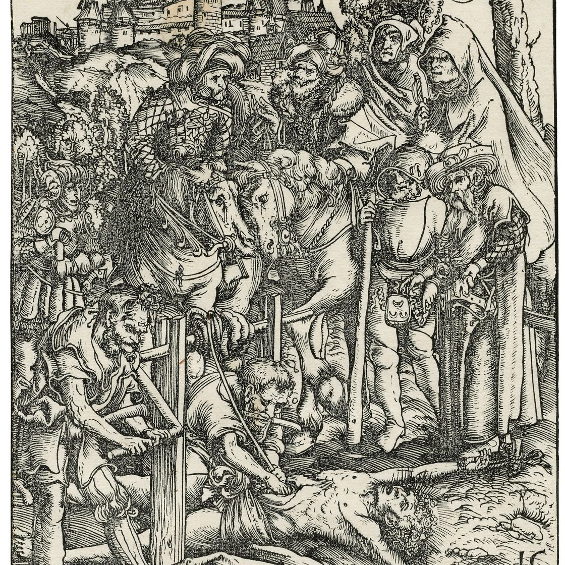 Lucas Cranach the Elder — Мученическая смерть святого Эразма