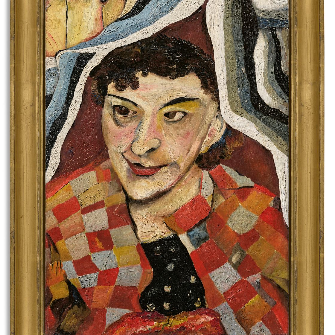 Lucian Freud — Женщина в разноцветном пальто, изображение 2