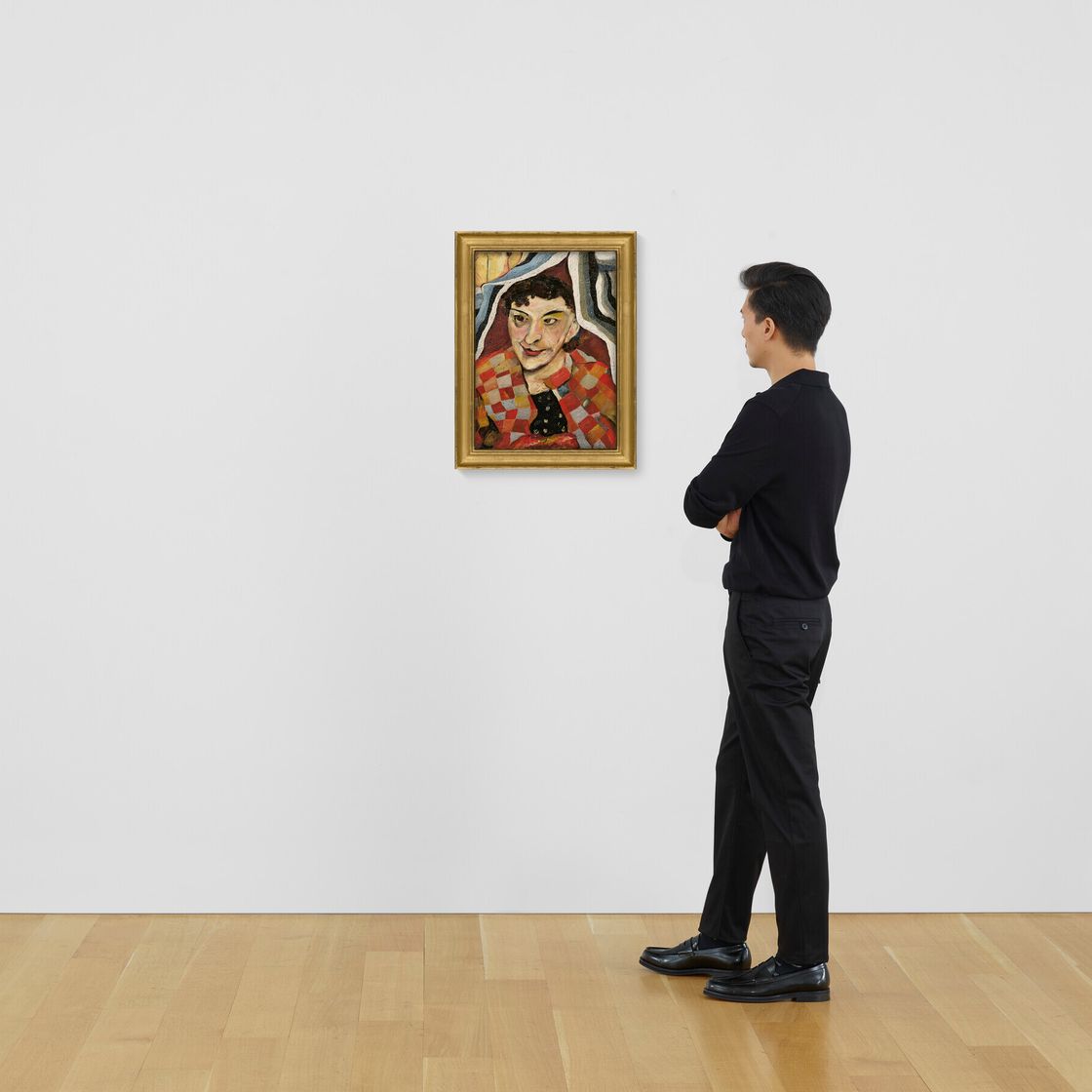 Lucian Freud — Женщина в разноцветном пальто, изображение 4