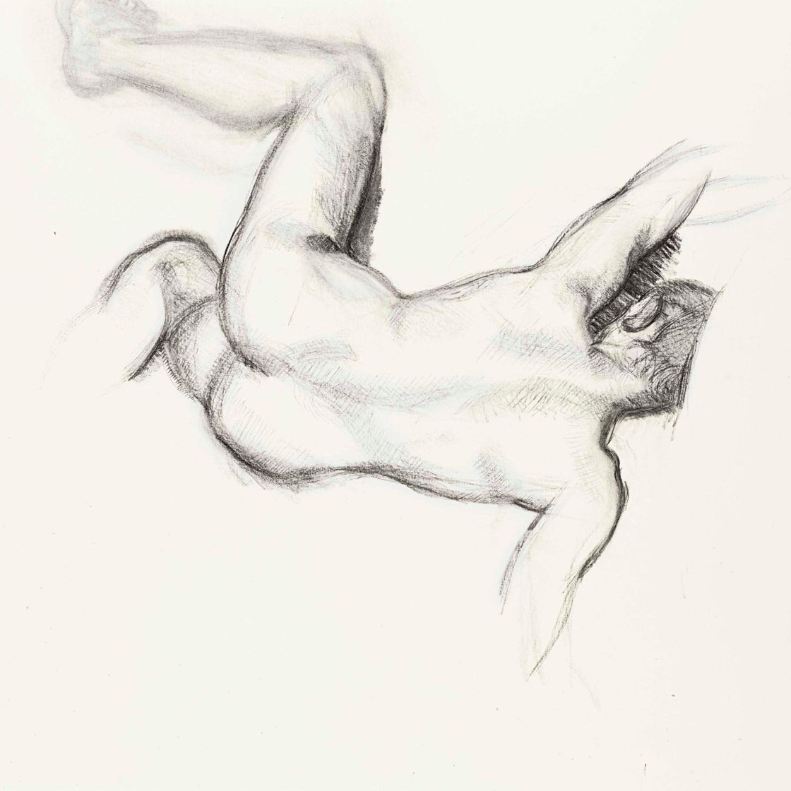 Lucian Freud — Голый мужчина на диване