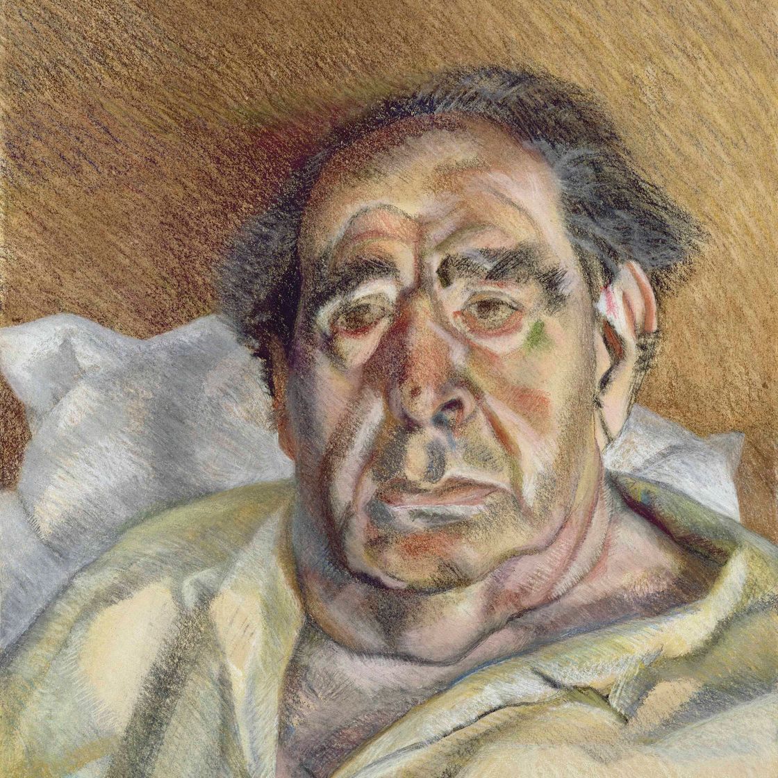 Lucian Freud — Лорд Гудмен в своей желтой пижаме, изображение 2