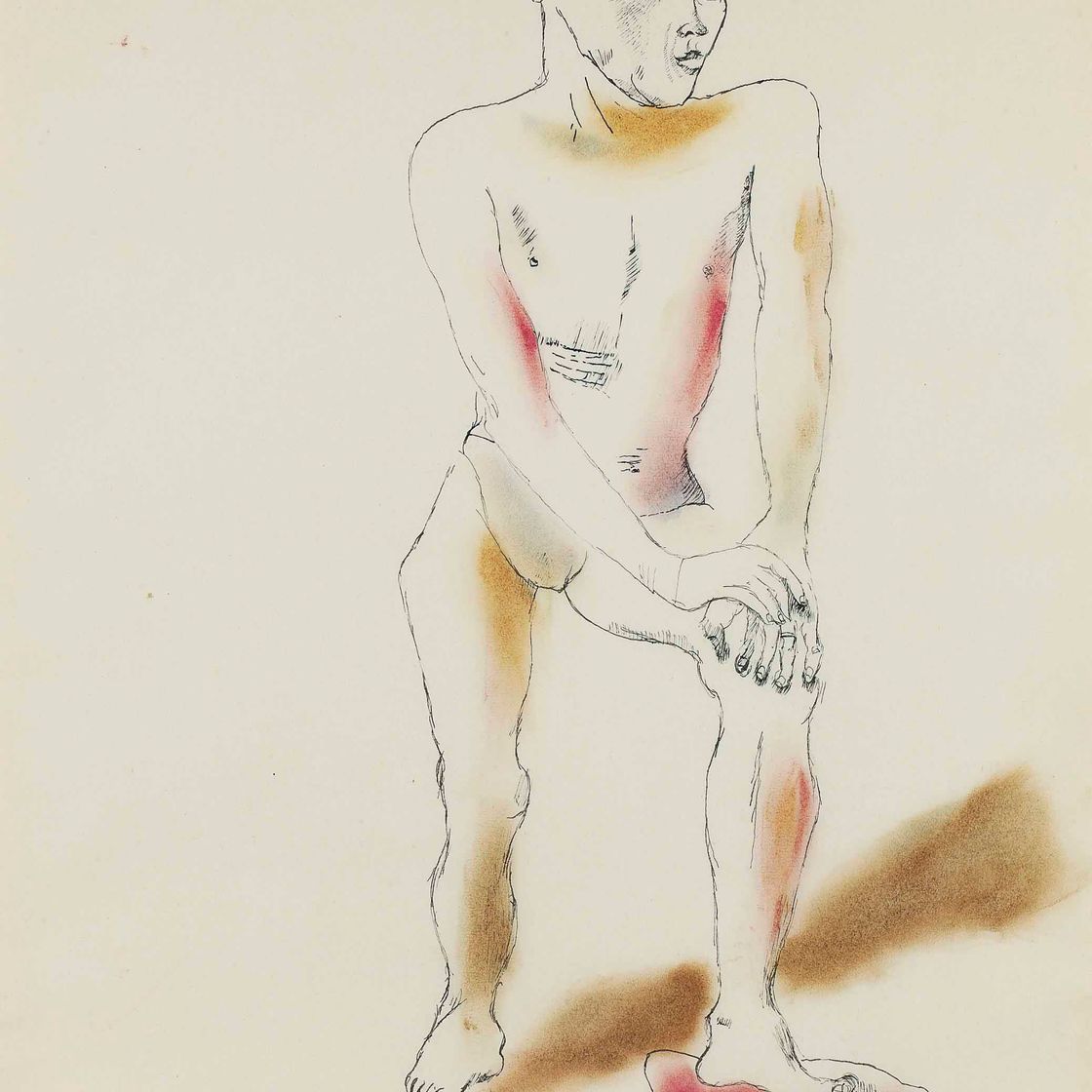 Lucian Freud — Мальчик позирует