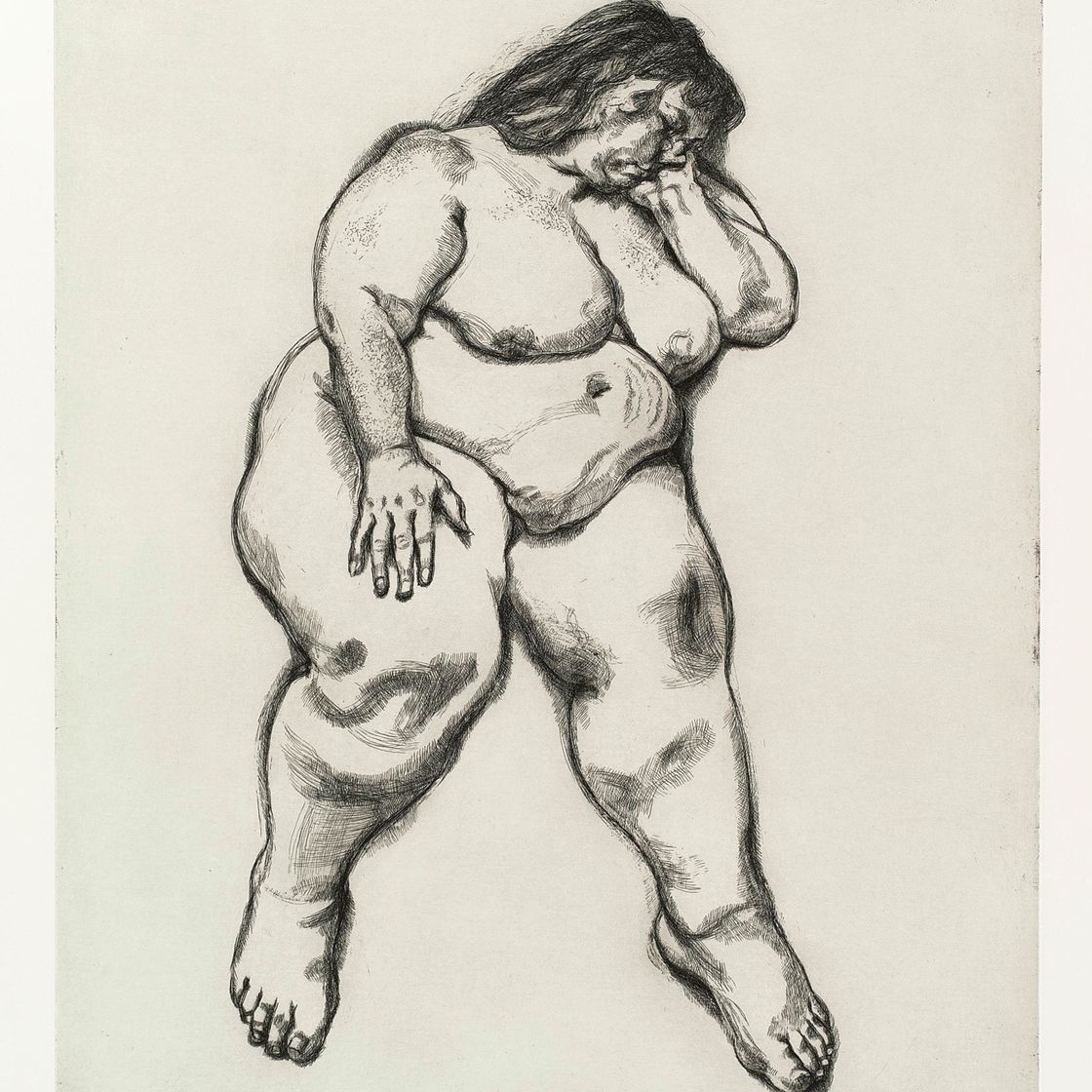 Lucian Freud — Спящая женщина, изображение 1