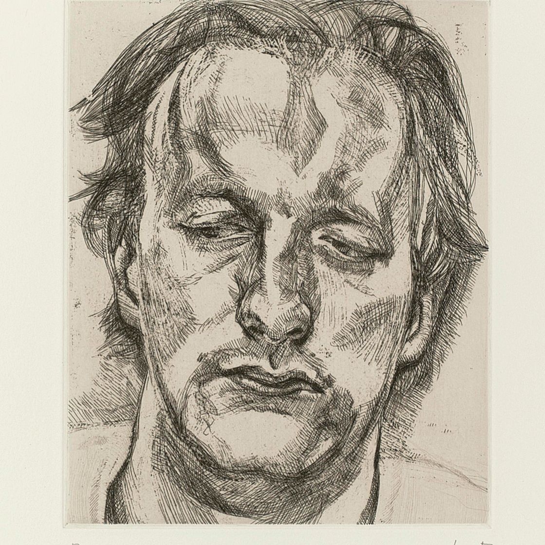 Lucian Freud — Голова мужчины, изображение 1