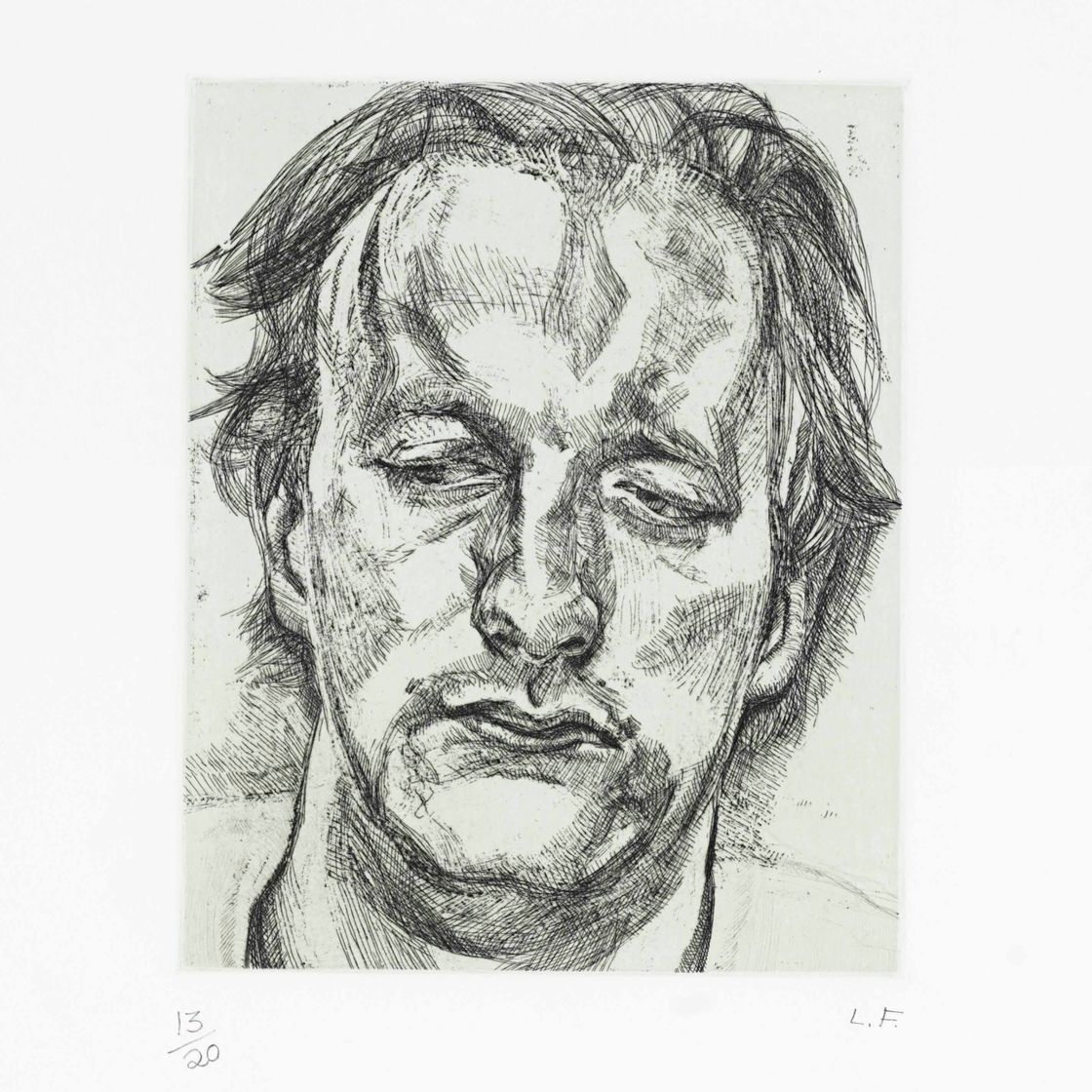 Lucian Freud — Голова мужчины
