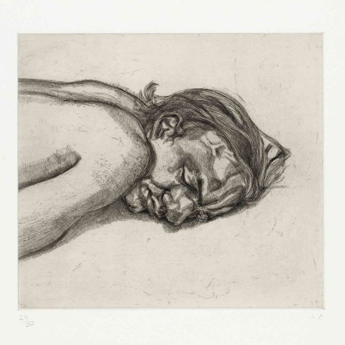 Lucian Freud — Человек отдыхает