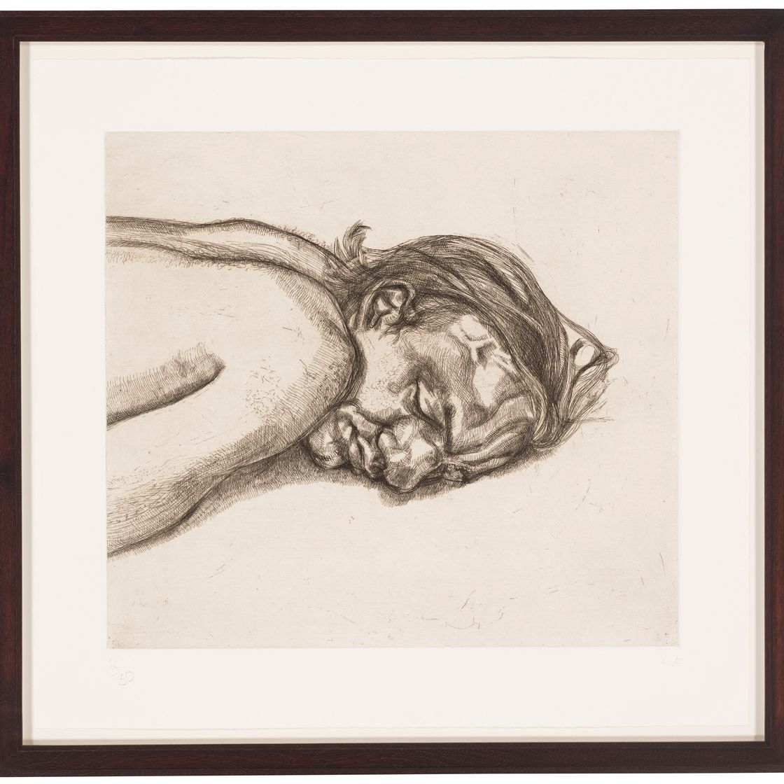 Lucian Freud — Человек отдыхает (состояние II), изображение 2