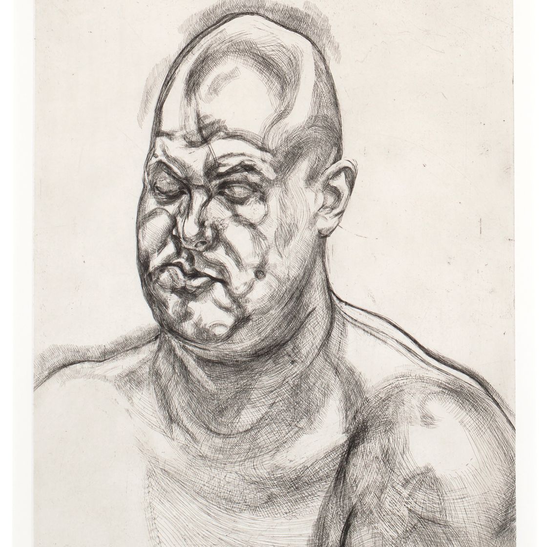 Lucian Freud — Большая голова (состояние II)