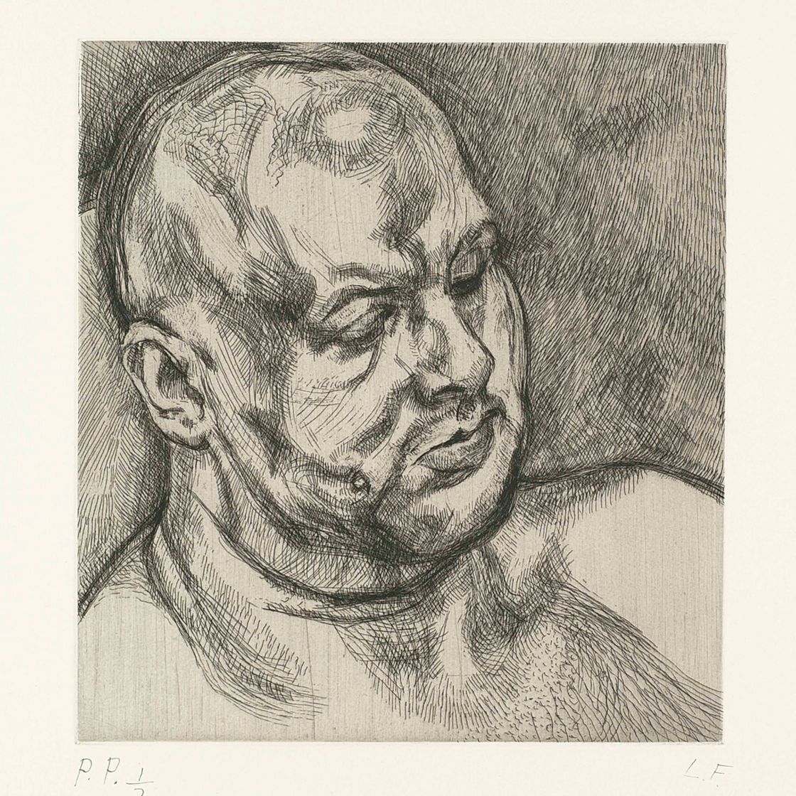 Lucian Freud — Голова человека, изображение 1