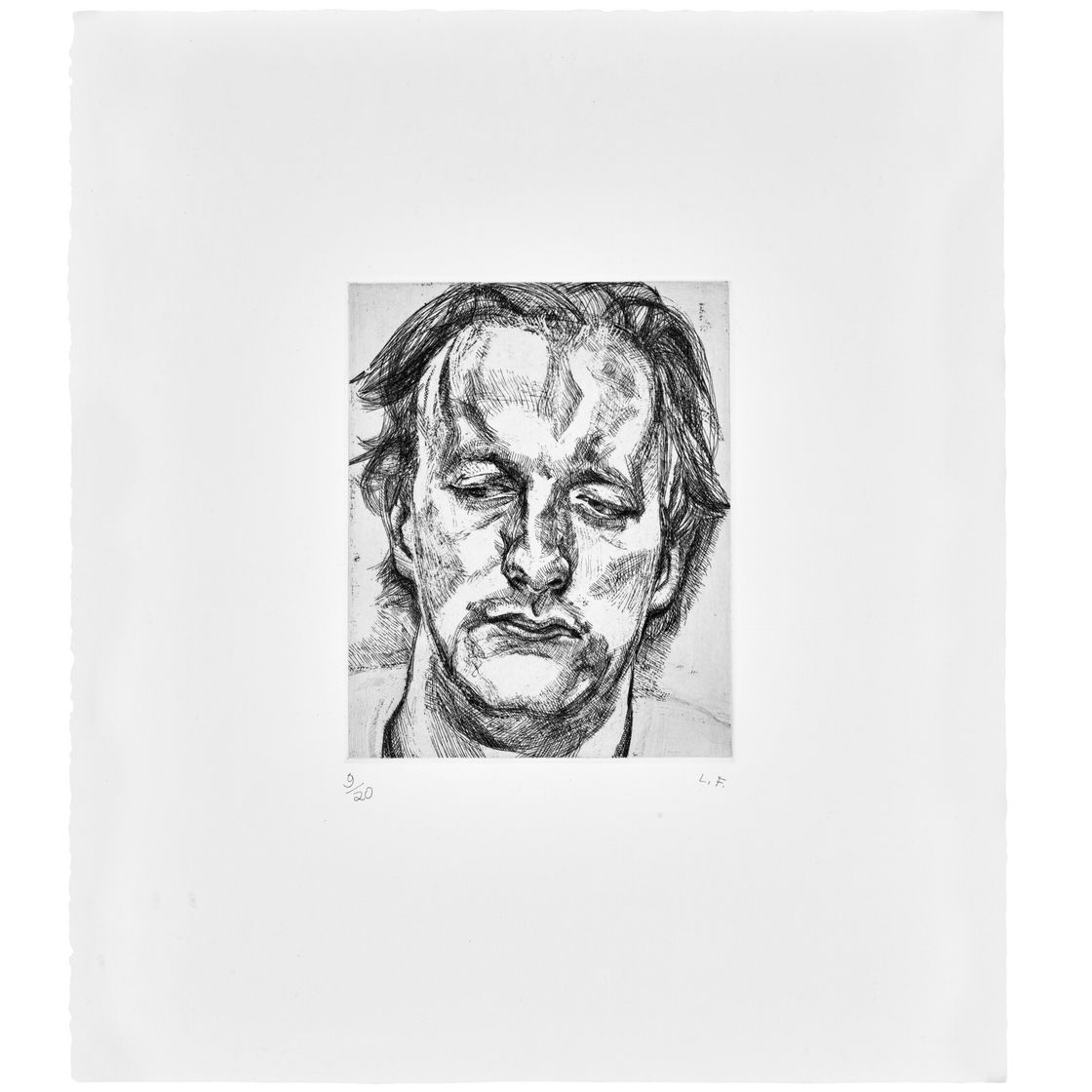 Lucian Freud — Голова мужчины, изображение 1