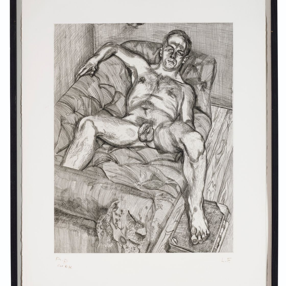 Lucian Freud — Мужчина, позирующий, изображение 2